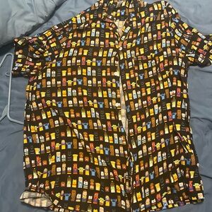 Disney 100 collection multi character button up shirt
